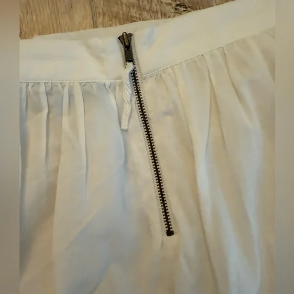 Topshop Cream Mini Skirt Size 6 - Picture 7 of 8